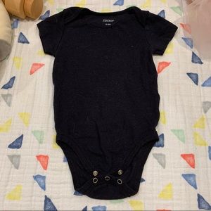 Hanes 12-18m black onesie